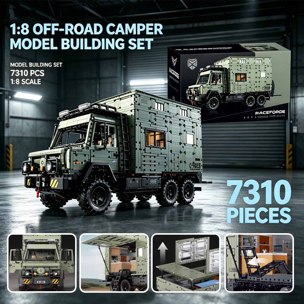 Heavy Equipment Truck - MOC 1:8 Scale 6x6 Offroad Unimog