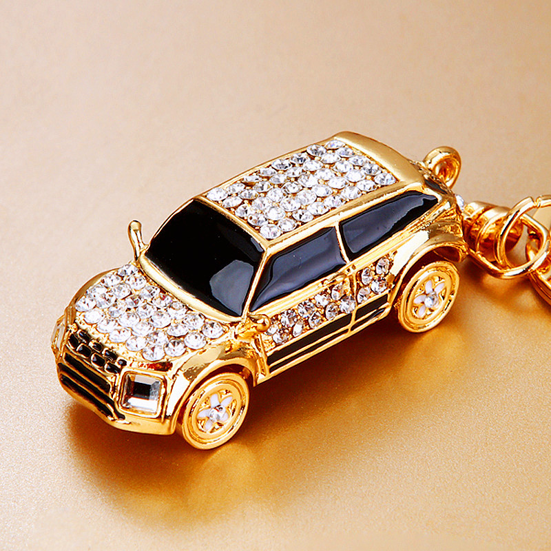 Heavy Equipment Key Ring - Hot Mini Car Keychain Rhinestone Car