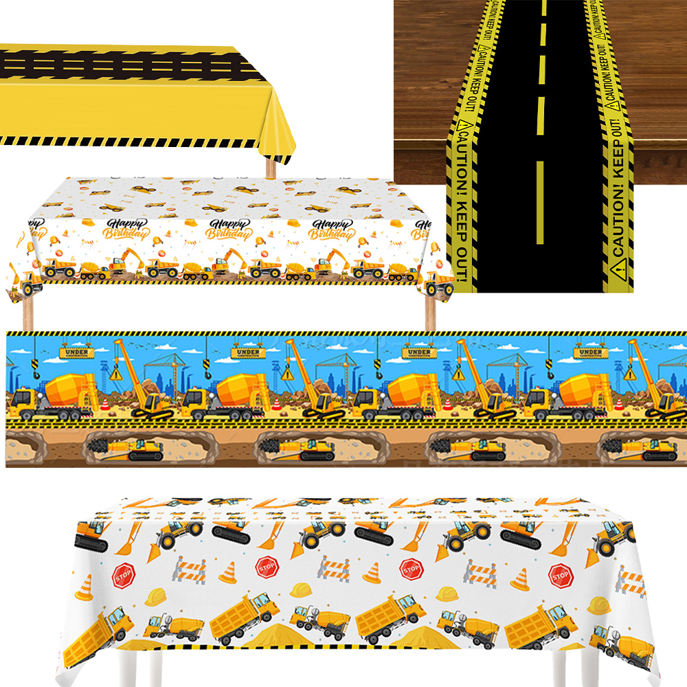 Heavy Equipment Birthday Theme - Construction Vehicle Party Decor Construction Excavator