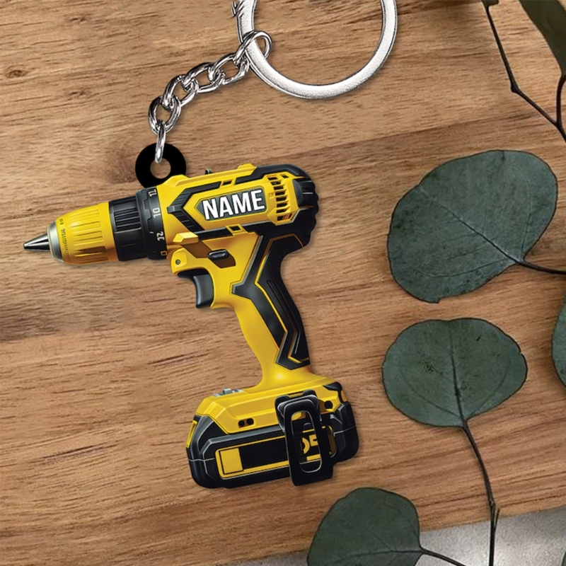 Heavy Equipment Key Ring - Eye Catching Sturdy Acrylic Keyring Charm