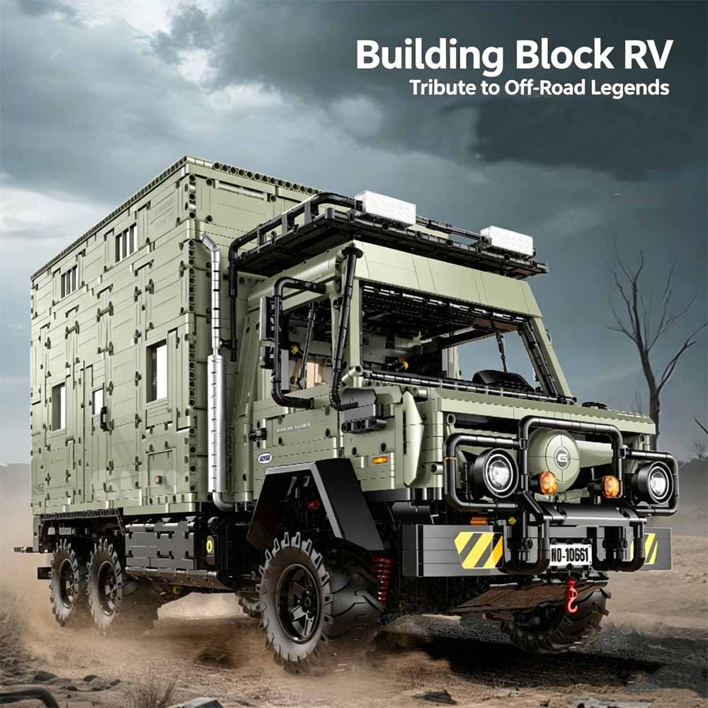 MOC 1:8 Scale 6x6 Offroad Unim - Heavy Equipment Truck ulasan dan harga
