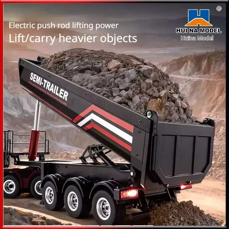 Huina 1/18 1509 Rc Semi Dump T - Dump Truck Toy ulasan dan harga