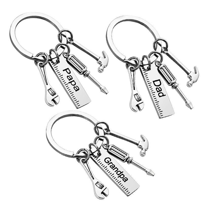 Keychain Mini Tools Set AlloyS - Heavy Equipment Key Ring ulasan dan harga