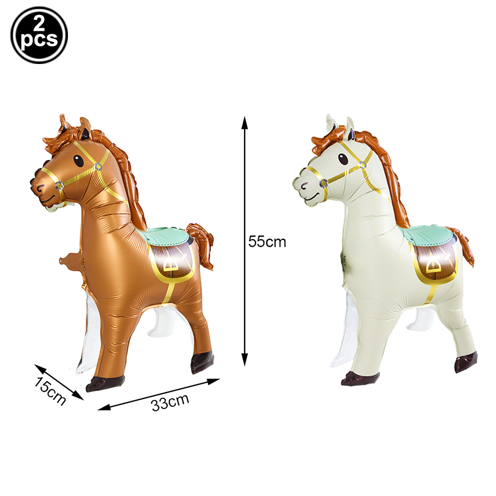 Large Standing Horse Balloon B - Heavy Equipment Birthday Theme ulasan dan harga