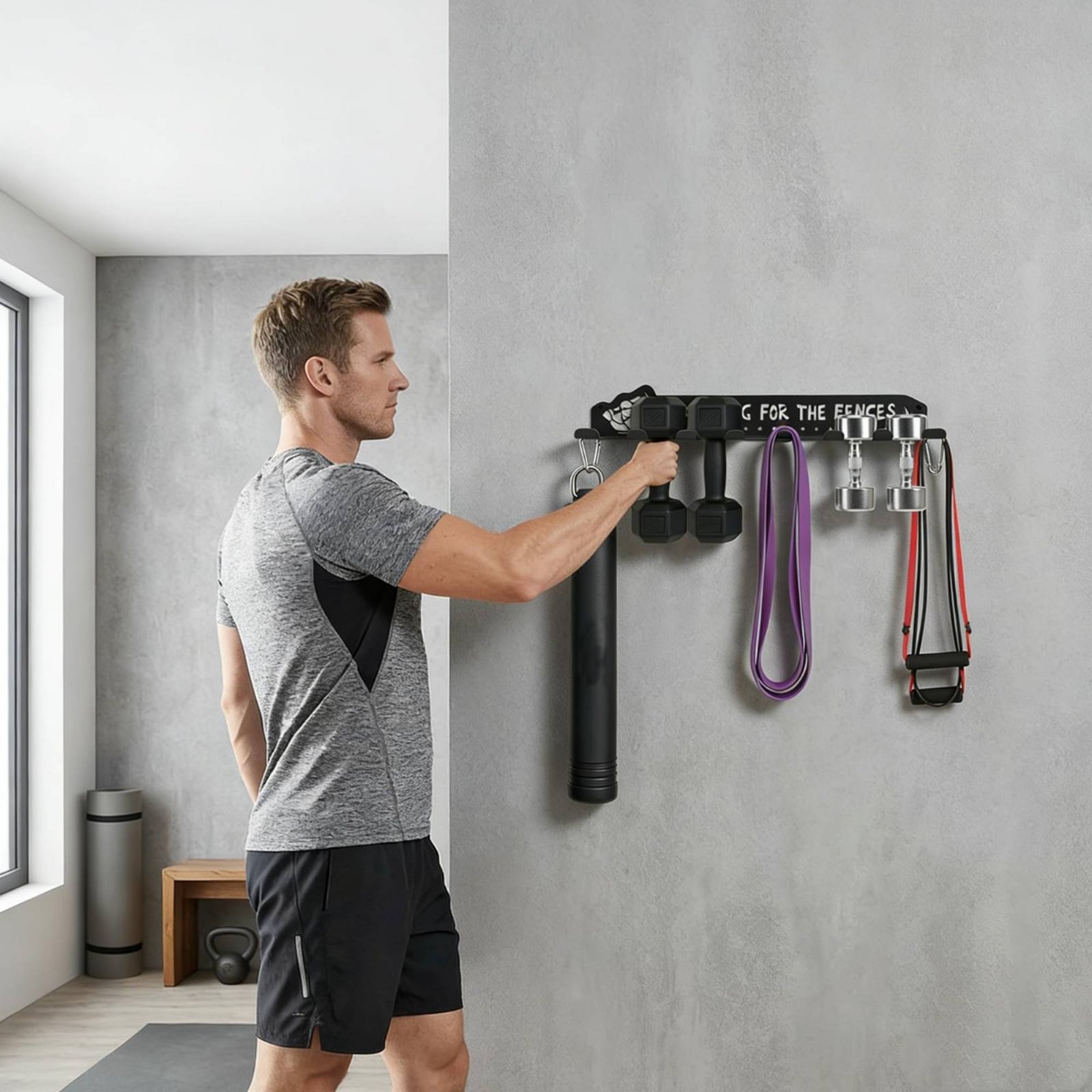 8 Hook Sports Equipment Rack H - Heavy Equipment Usa ulasan dan harga