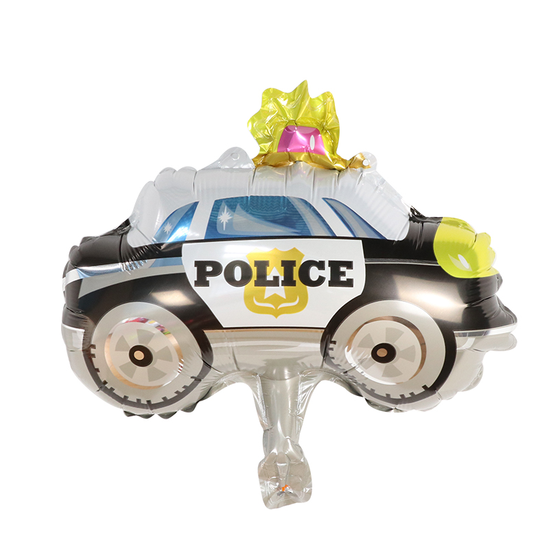 10Pcs Mini Cartoon Car Foil Ba - Heavy Equipment Birthday Theme ulasan dan harga