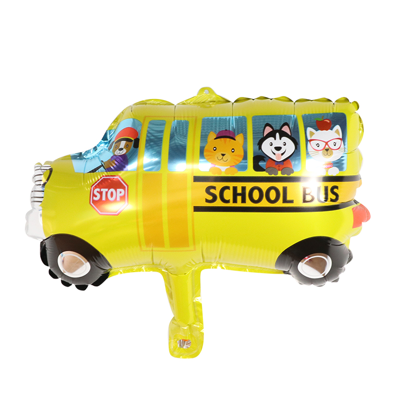 10Pcs Mini Cartoon Car Foil Ba - Heavy Equipment Birthday Theme ulasan dan harga