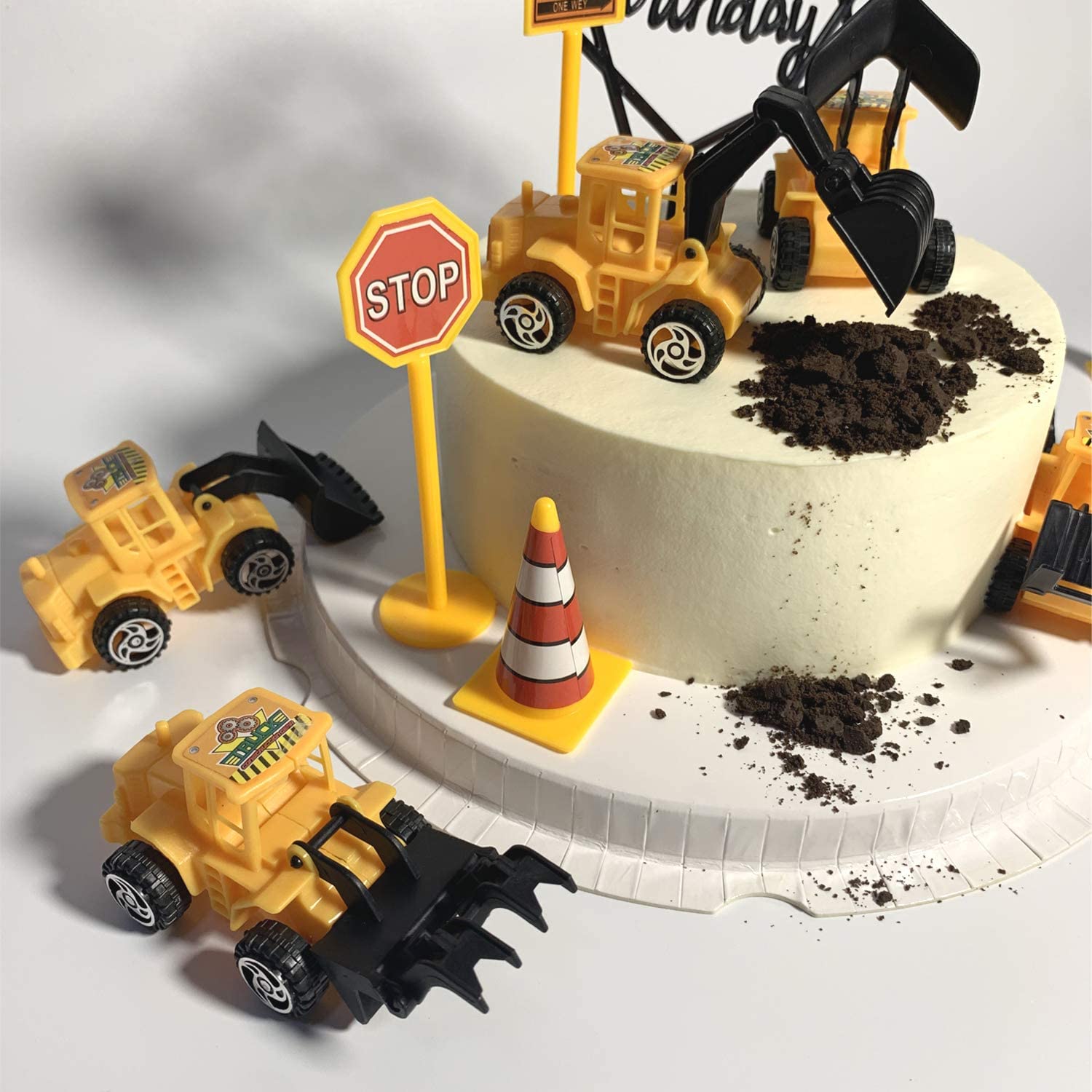 Mini Construction Vehicles Con - Heavy Equipment Birthday Theme ulasan dan harga