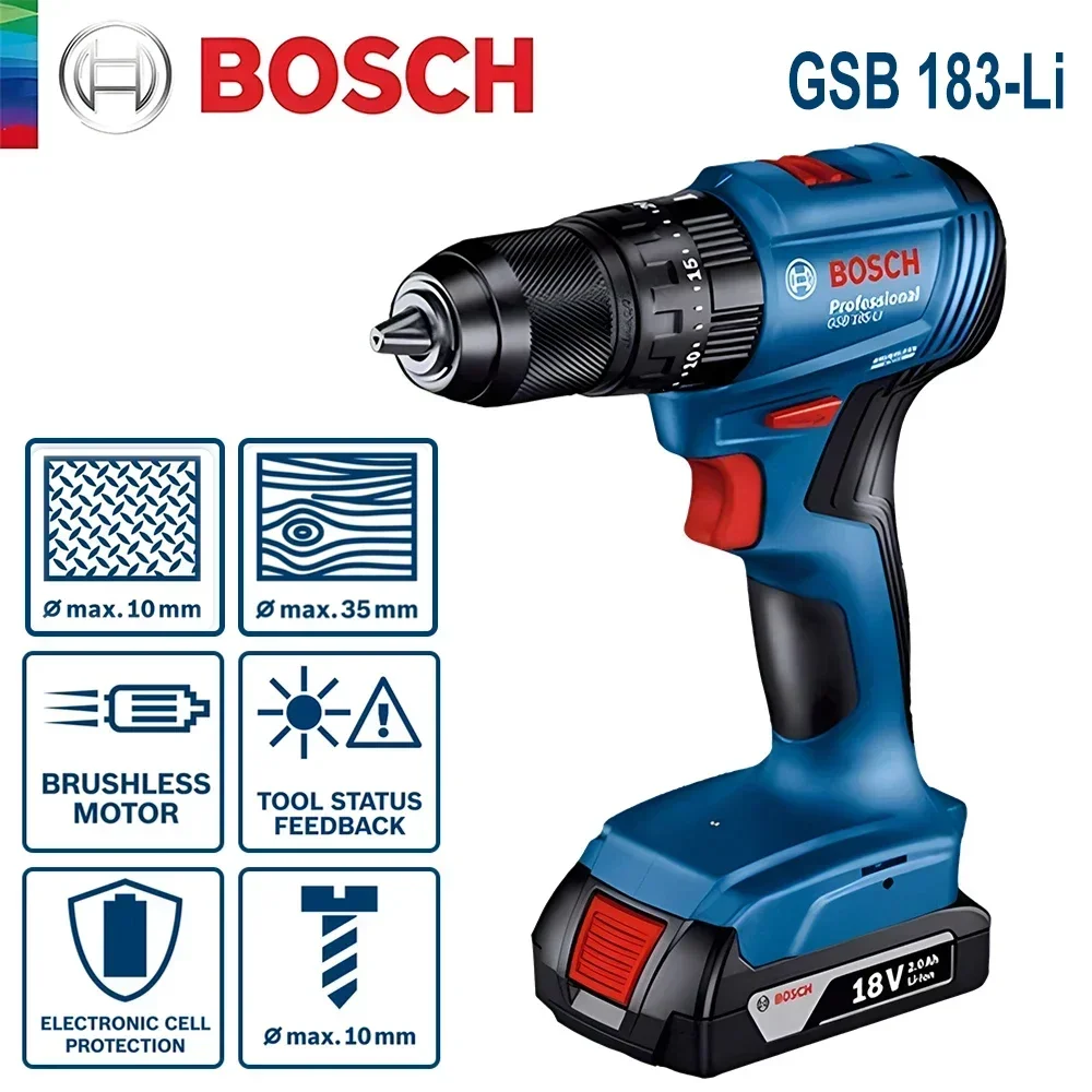 Bosch GSB183-LI 18V Cordless I - Tools Heavy Equipment ulasan dan harga