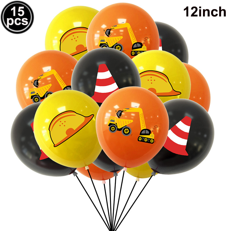 Construction 4D Foil Balloons  - Heavy Equipment Birthday Theme ulasan dan harga