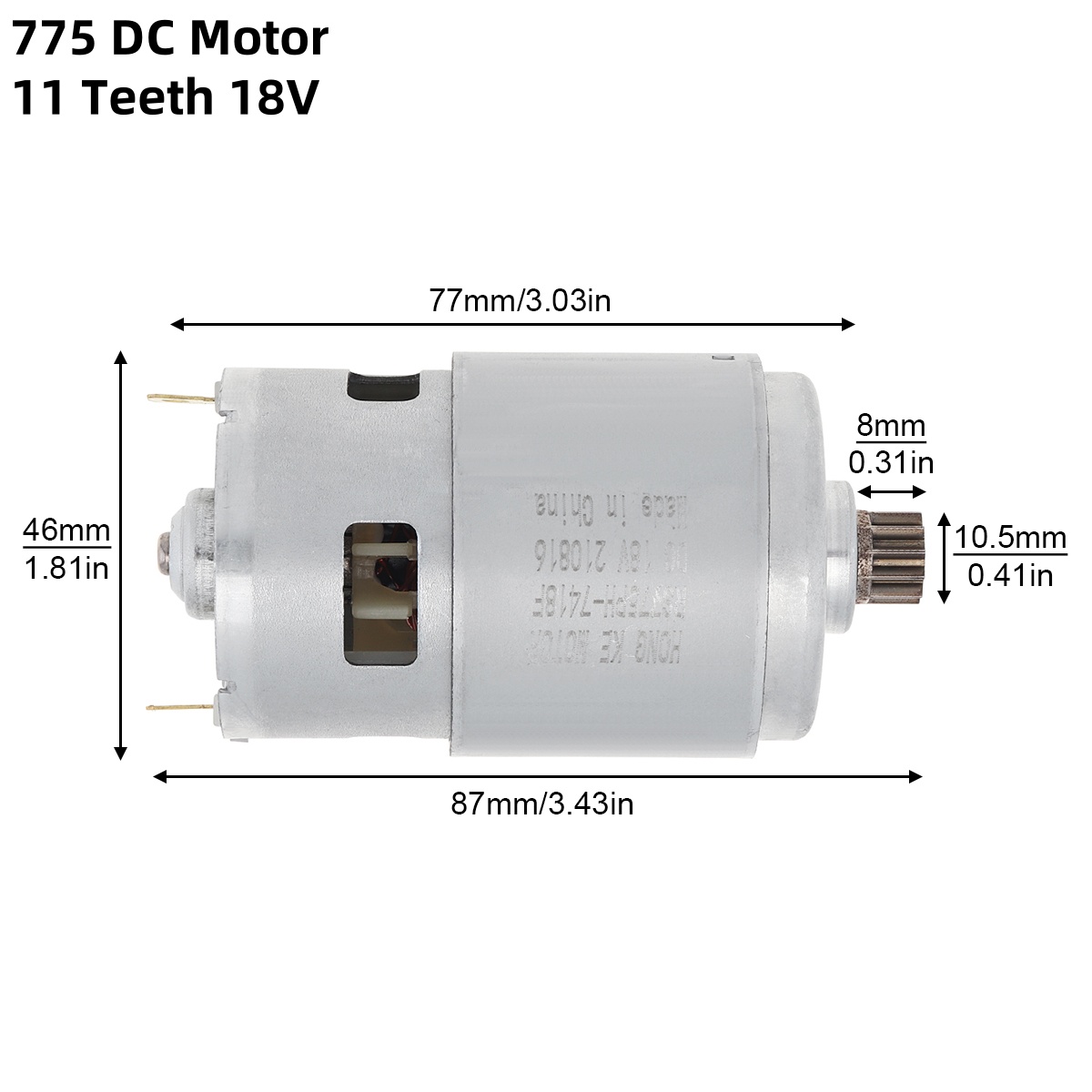 775 DC Motor 11 / 16 Teeth 18V - Magnetic Drill Press ulasan dan harga