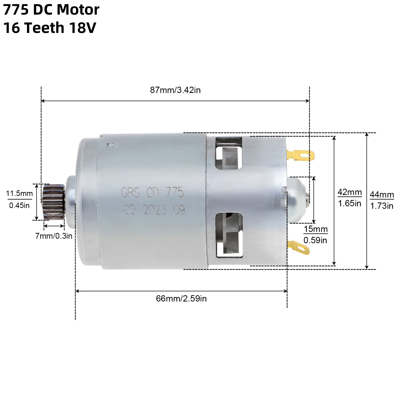 775 DC Motor 11 / 16 Teeth 18V - Magnetic Drill Press ulasan dan harga
