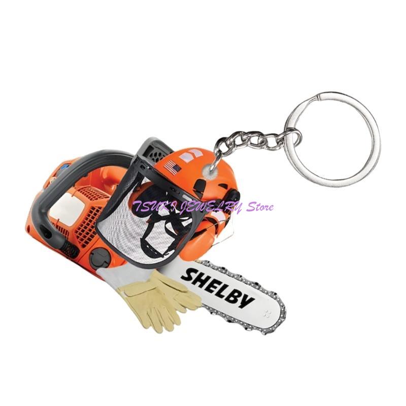 Eye Catching Sturdy Acrylic Ke - Heavy Equipment Key Ring ulasan dan harga