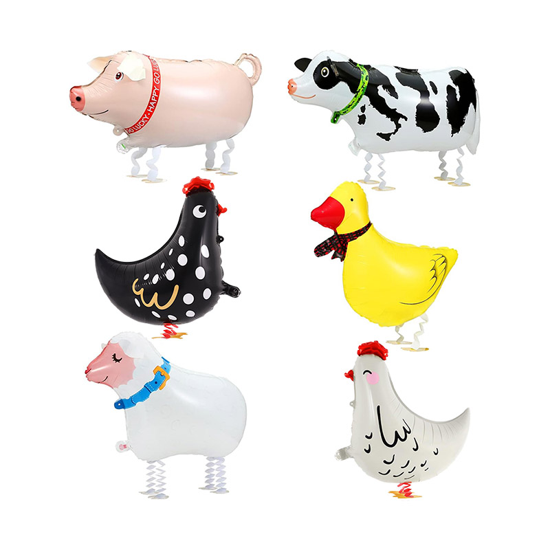 1pc Farm Animal Balloon Farm A - Heavy Equipment Birthday Theme ulasan dan harga