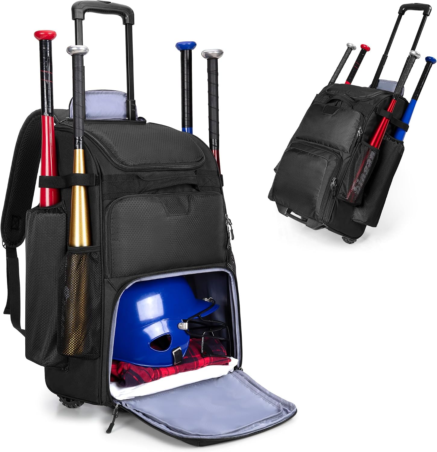 Rolling Baseball Backpack With - Heavy Equipment Usa ulasan dan harga